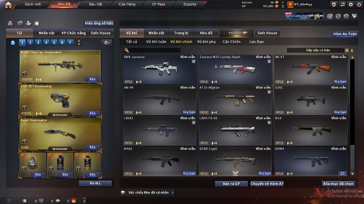 shop acc cf uy tin gia re